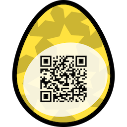 egg with qr code
