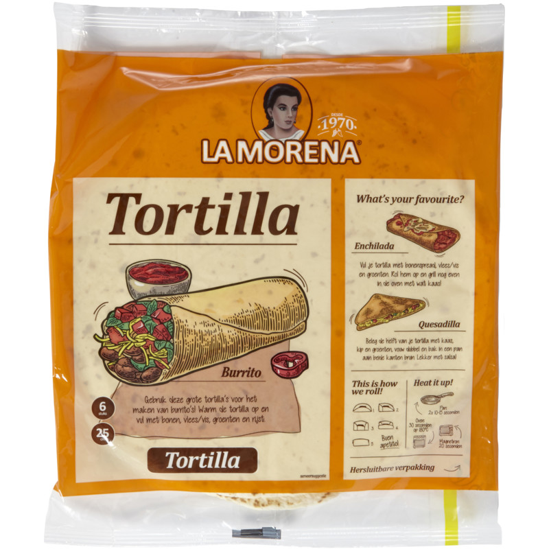 picture of the La Morena Wheat tortillas