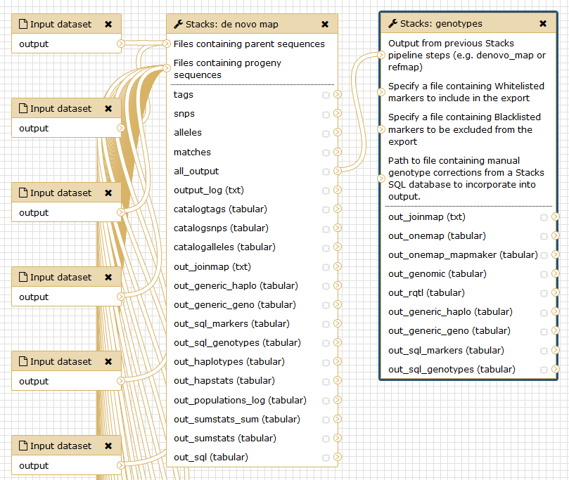 The genetic map tutorial workflow. 